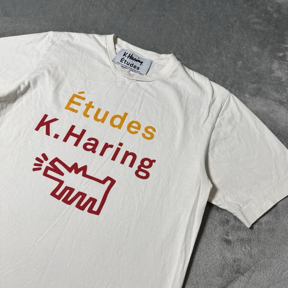 Etudes Studios x‎ Keith Haring Art Work Logo Spellout Shirt Mens Size S Portugal